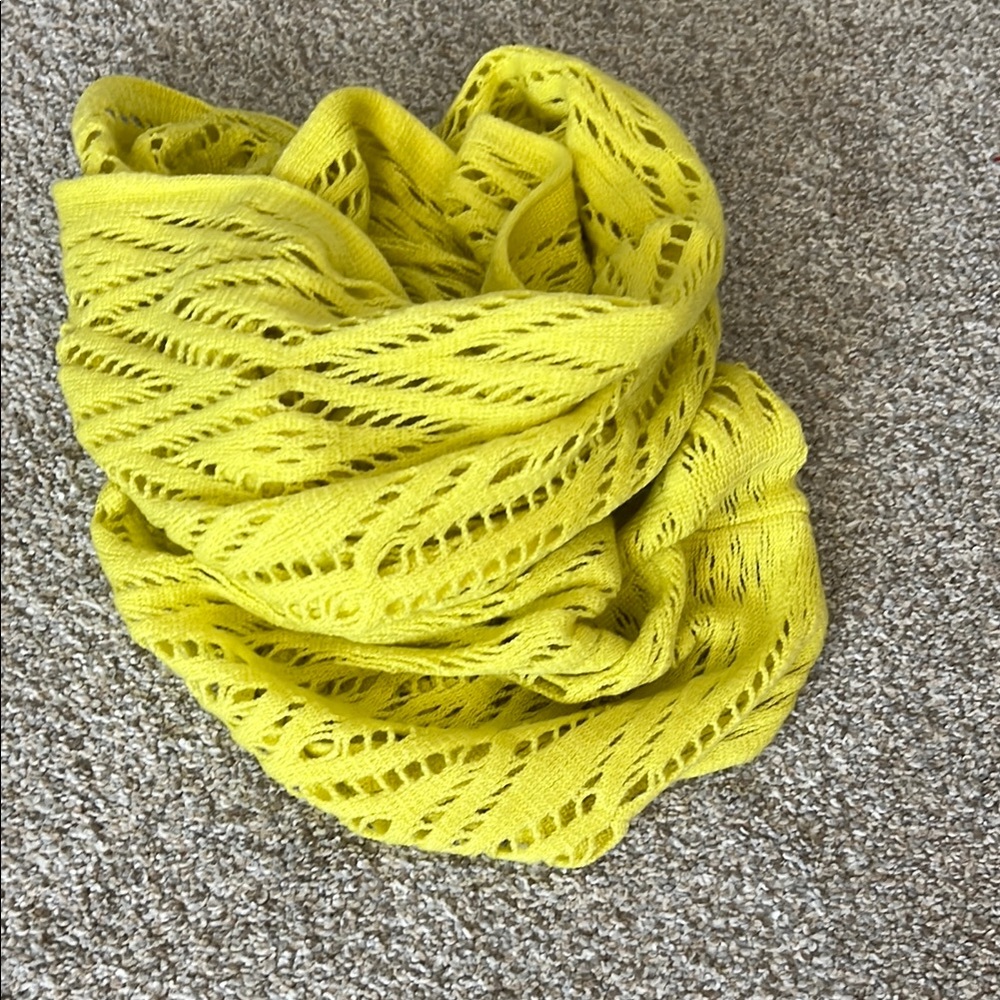 Echo Yellow and Green Lace Scarf